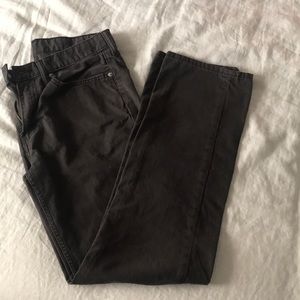 Men’s brown Levi’s 514 straight leg twill pant